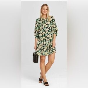 Who What Wear Lined Flowy Floral Print Women's Dress Size Small